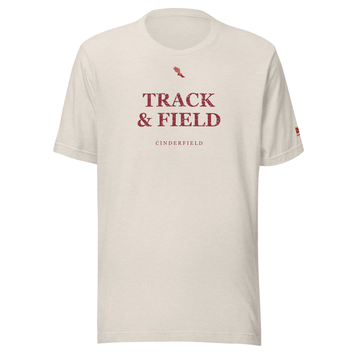 Track & Field Signature: Heather Dust tee, front
