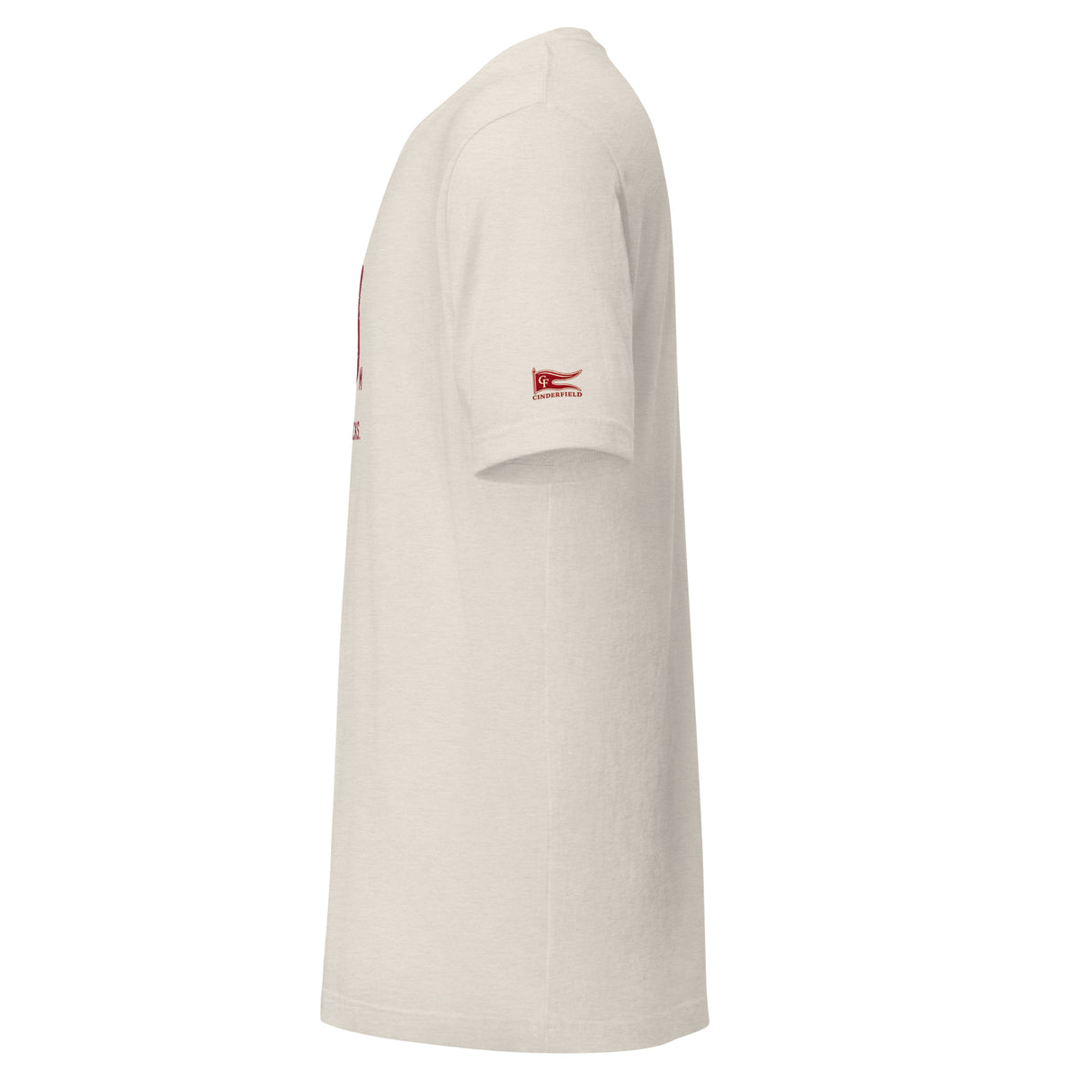 60 m, Out of the Blocks: Heather Dust tee, left sleeve