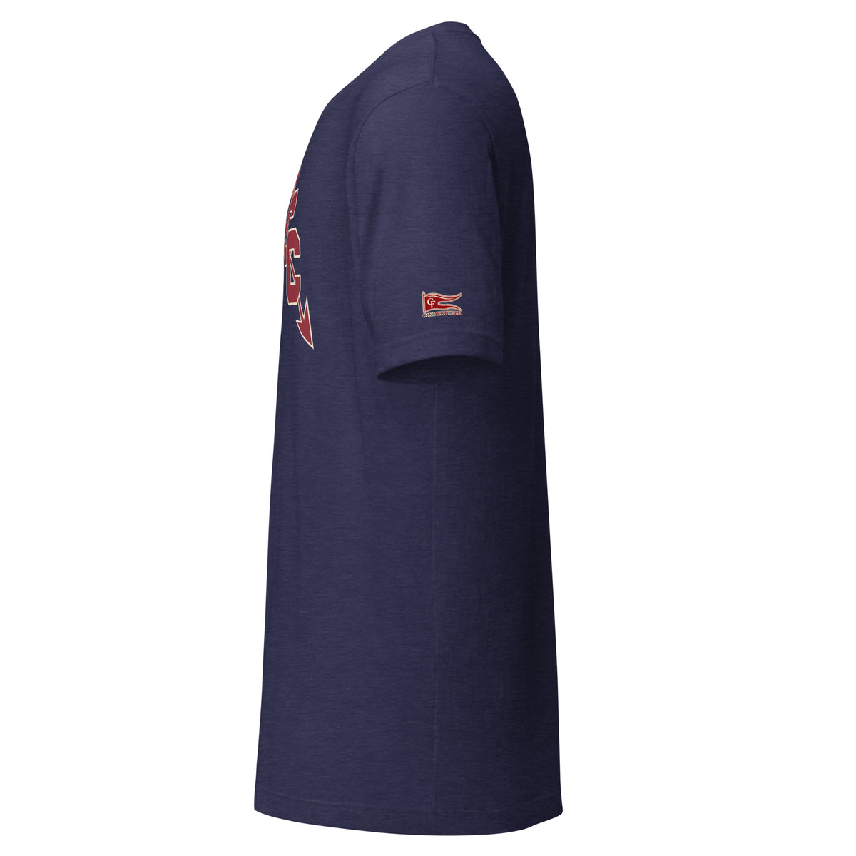 CROSS COUNTRY, Your Identity Remains: Heather Midnight Navy tee, left sleeve