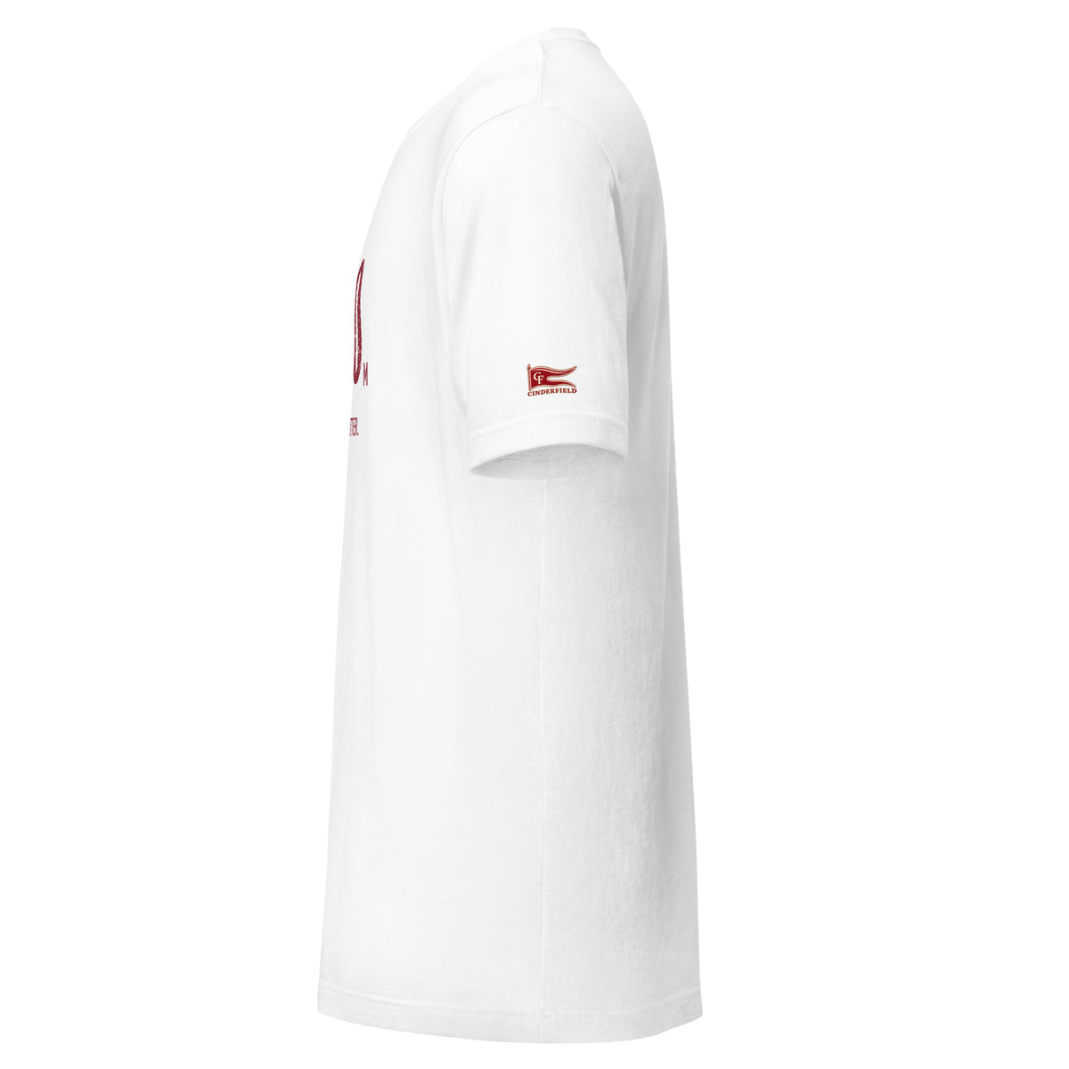 300 m HURDLES, No Room to Stutter: White tee, left sleeve