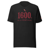 1600 m, Bell Lap. Everyone to the Rail.: Black Heather tee, front
