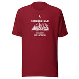 Cross Country Hill Crew: Cardinal tee, front