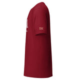 3000 m, Start on the Backstretch: Cardinal tee, left sleeve