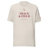 Track & Field Signature: Heather Dust tee, front