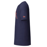 CROSS COUNTRY, Your Identity Remains: Heather Midnight Navy tee, left sleeve