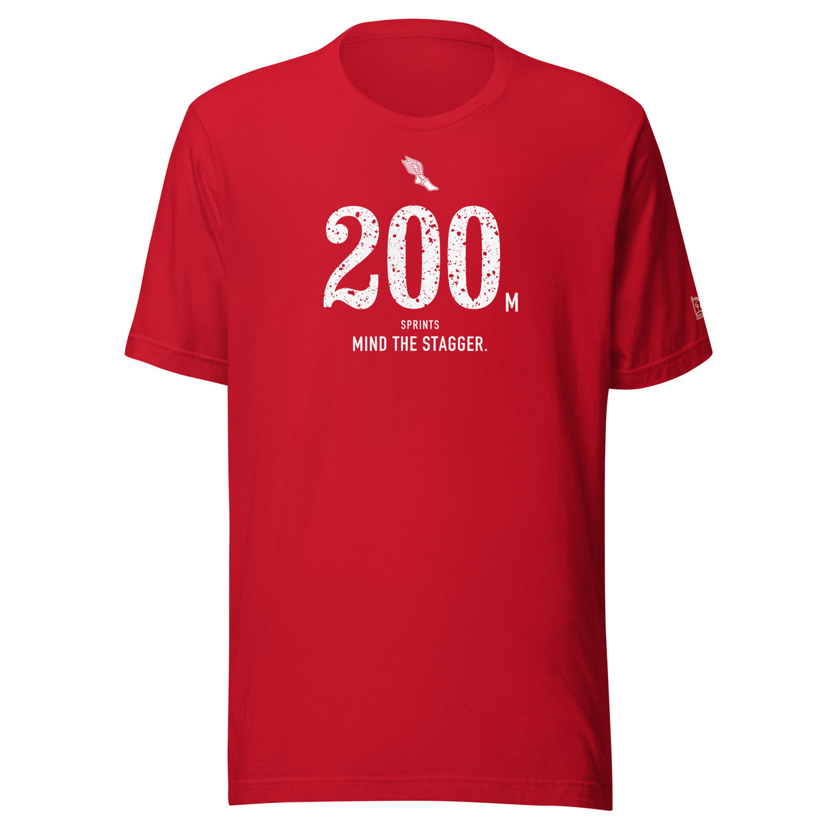 200 m, Mind the Stagger: Red tee, front