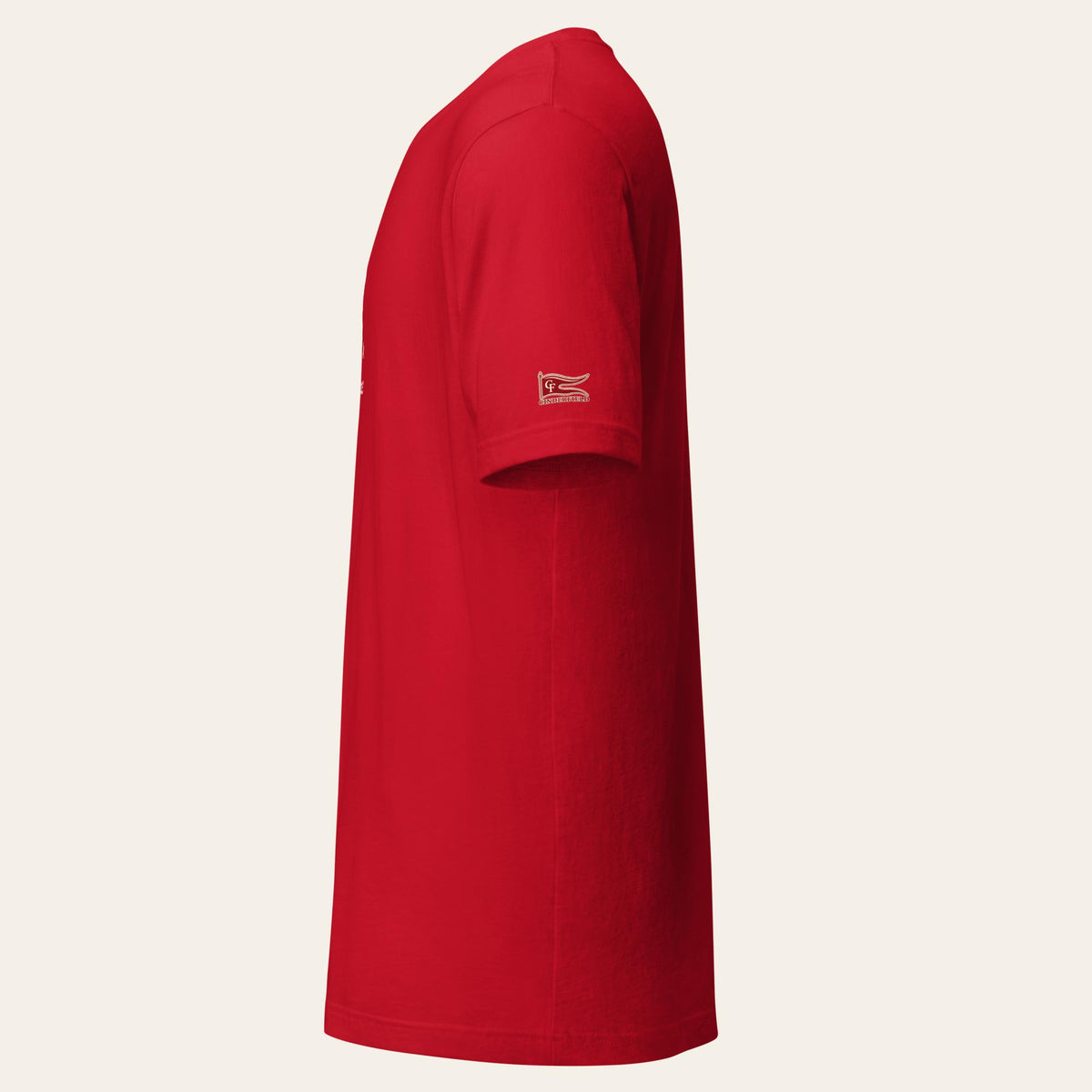 60 m, Out of the Blocks: Red tee, left sleeve