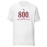 4 × 800 m RELAY, Two Laps Each: Solid White Blend tee, front