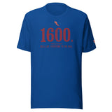 1600 m, Bell Lap. Everyone to the Rail.: True Royal tee, front