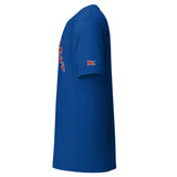 CROSS COUNTRY, Your Identity Remains: True Royal tee, left sleeve