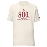 4 × 800 m RELAY, Two Laps Each: Vintage White tee, front