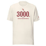 3000 m, Start on the Backstretch: Vintage White tee, front