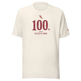 100 m, Fullest of Sends: Vintage White tee, front