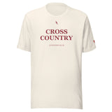 Cross Country Signature: Vintage White tee, front