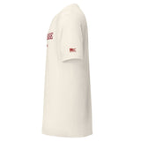STEEPLECHASE, So Much for Dry Socks: Vintage White tee, left sleeve