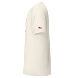 60 m, Out of the Blocks: Vintage White tee, left sleeve