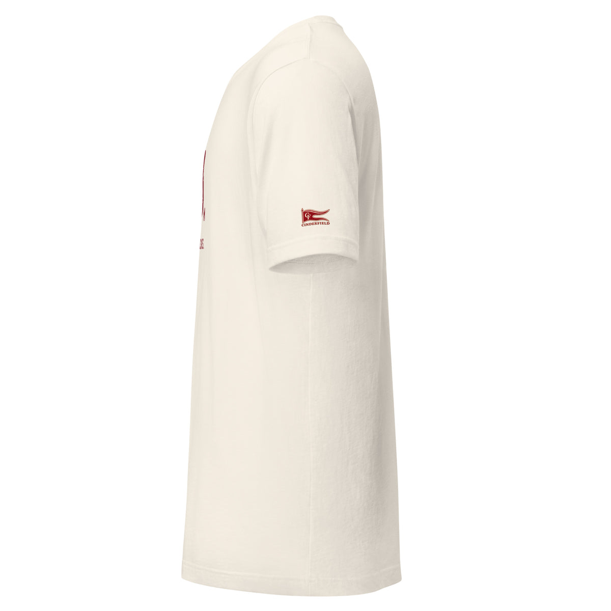 60 m, Out of the Blocks: Vintage White tee, left sleeve