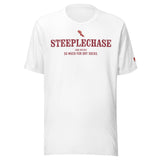 STEEPLECHASE, So Much for Dry Socks: White tee, front